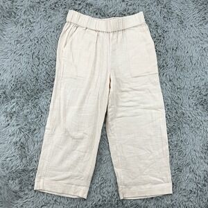 Haven Well Within Pants Womens M Pale Pink NWOT Lagenlook Crinkle Wide‎ Leg